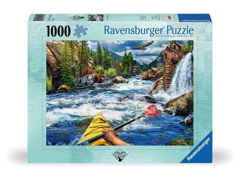 1000 pc puzzle:  White Water Kayaking - 12+
