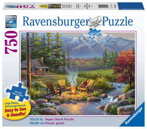 750 pc puzzle: Riverside Livingroom - 14+