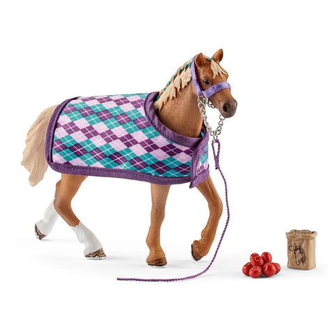 Schleich: English Thoroughbred with Blanket - Ages 3+