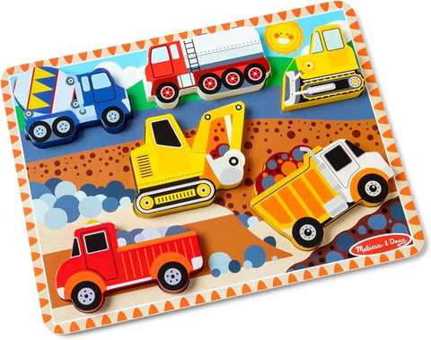 MD: Wooden Chunky Puzzle: Construction - Ages 2+