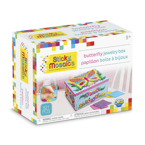 Sticky Mosaics: Butterfly Jewelry Box - Age 5+