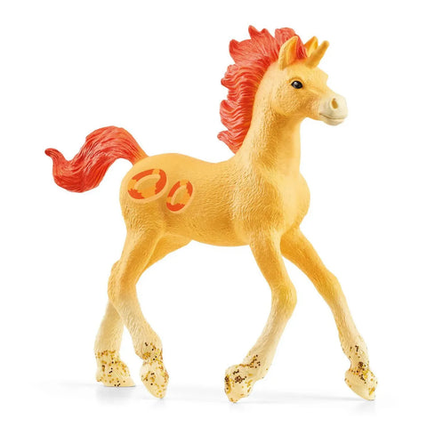 Schleich: Collectible Unicorn Peach Rings  - Ages 5+