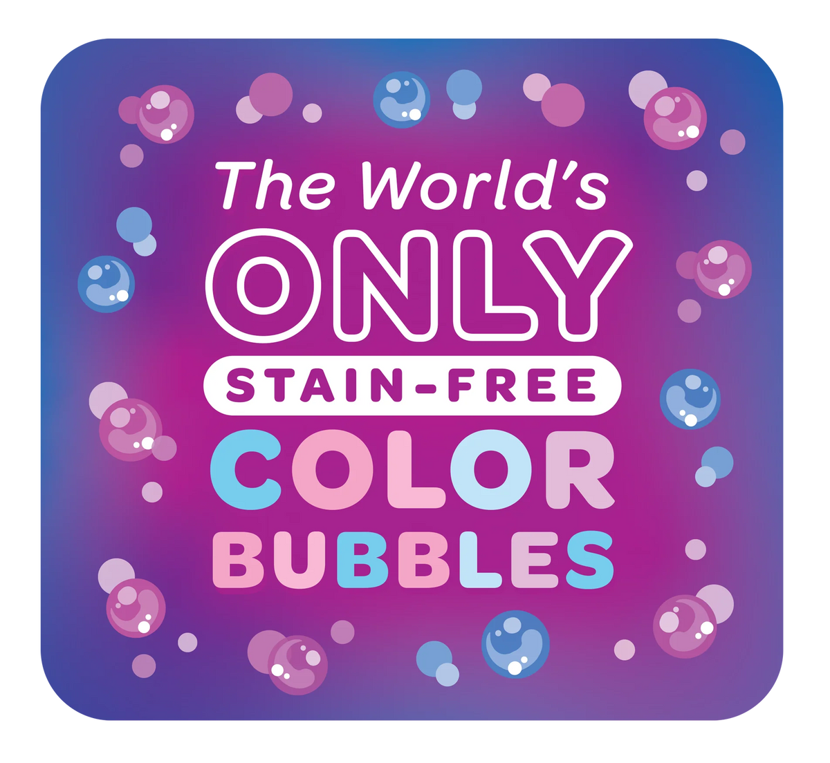 Poppin Colorz Pink Pizzaz Colour Bubbles: 8 Party Packs - Ages 3+