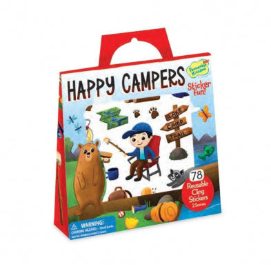 Reusable Sticker Tote: Happy Campers - Ages 3+
