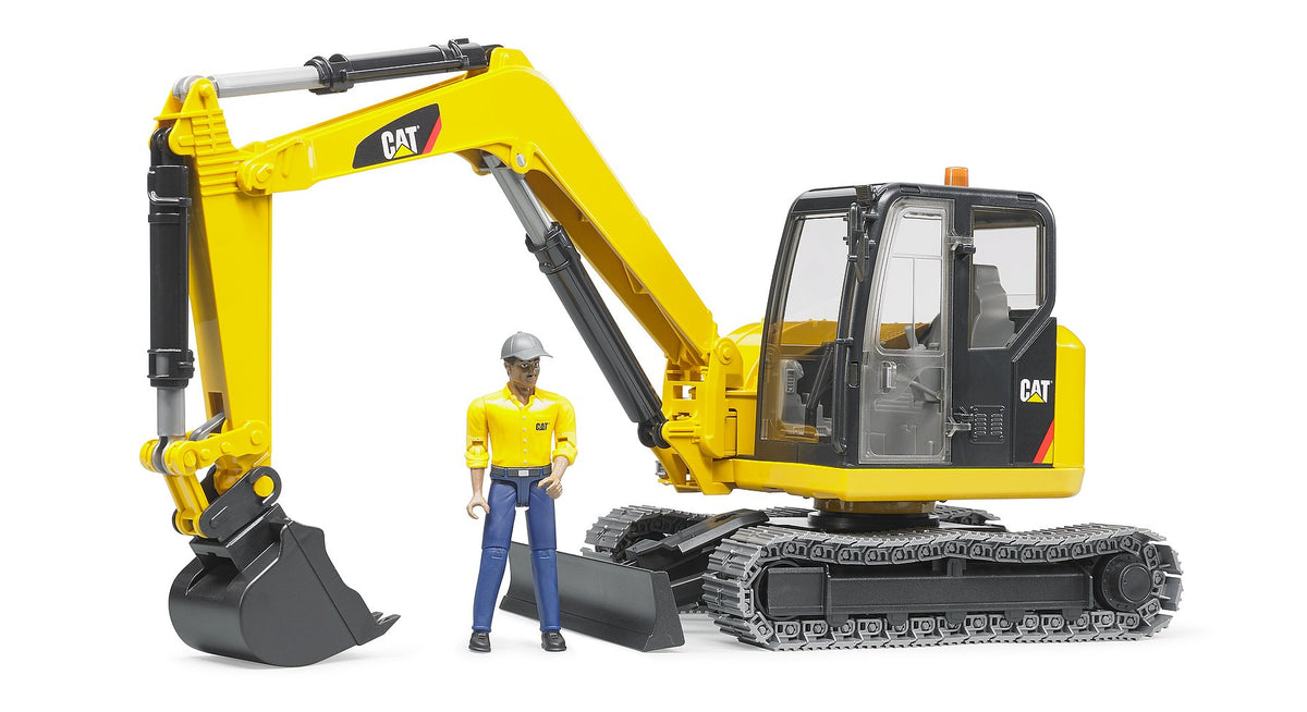 Bruder Cat® Mini Excavator with Worker main image 0