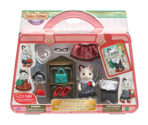 Town:Fashion Playset Girl Series Tuxedo Cat - Calico Critters Ages 3+