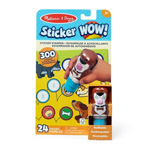 MD: Sticker WOW! Dog with Book & Stickers  - Ages 3+