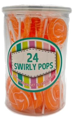 Swirly Pop Lollipop: Orange -  Ages 3+