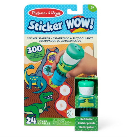 MD: Sticker WOW! Dinosaur with Book & Stickers - Ages 3+