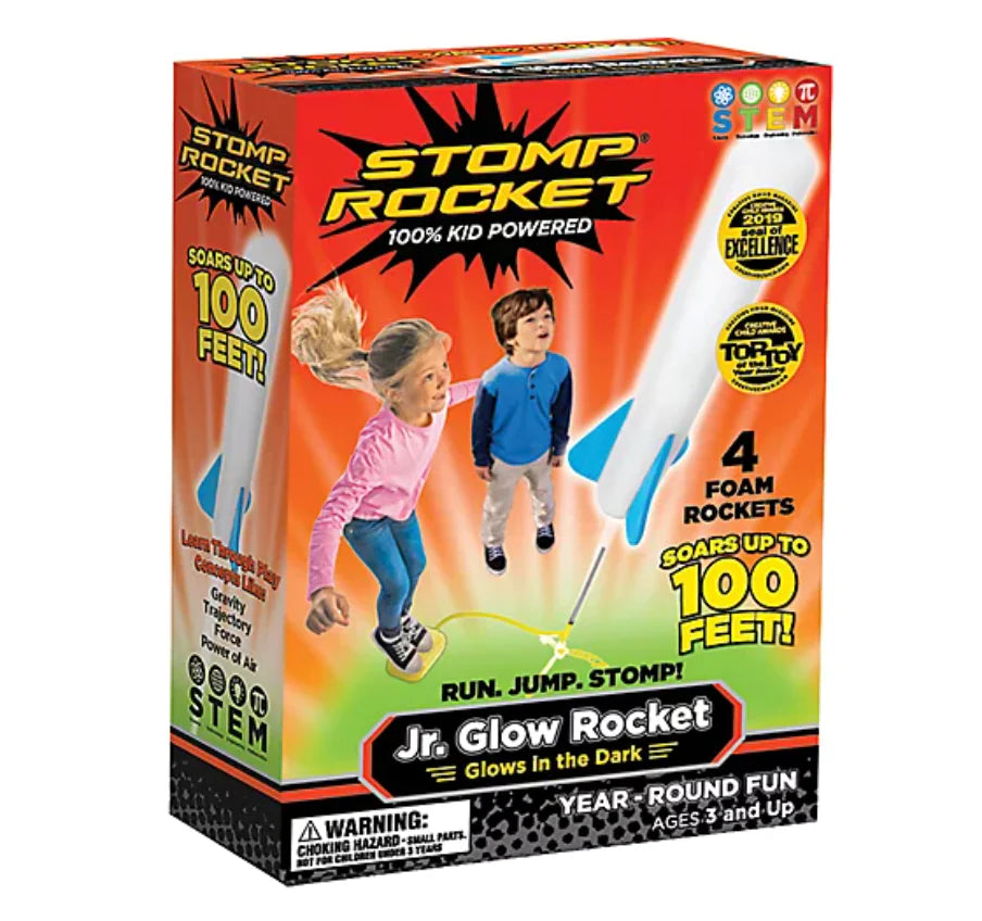 Stomp Rocket Jr. Glow Rockets with 4 Rockets Ages 3 Playful