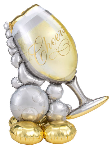 Bubbly Wine Glass AirLoonz™ Balloon 51" AIR-FILL