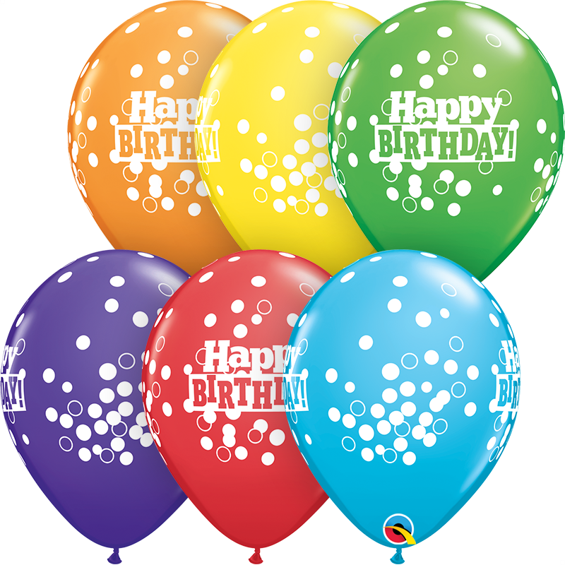 Birthday Confetti Dots Latex Balloon 11