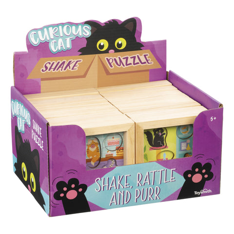 Curious Cat Shake Wood Puzzle - Ages 5+