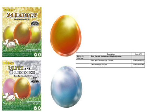 Glitz And Glimmer / 24 Carrot Easter Egg Decorating Kit - Ages 5+