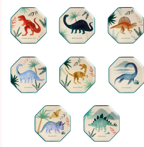 MM: Dinosaur Kingdom Side Plates: 8 Pieces
