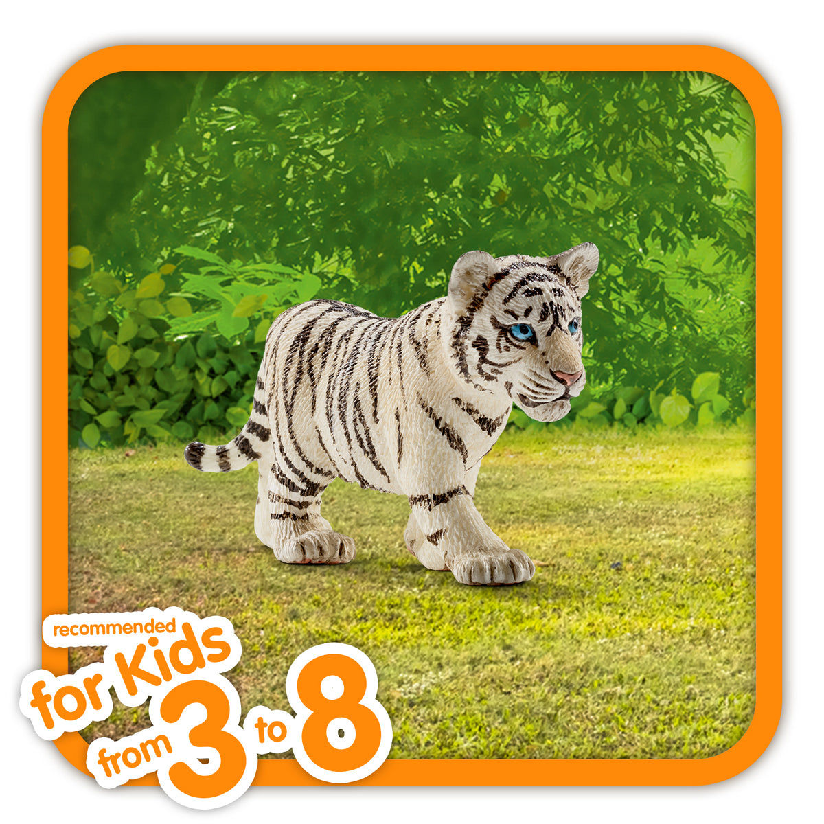 Schleich: Tiger Cub, White Ages 3+ – Playful Minds