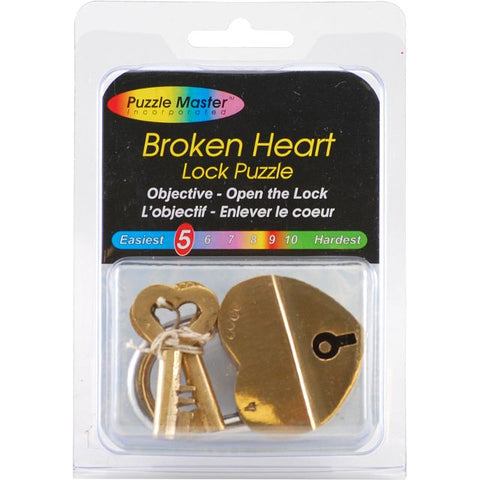 Trick Lock Puzzle: Broken Heart Level 5 - Ages 12+