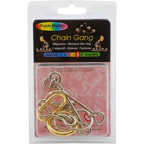 Wire Puzzle: Chain Gang Level 9 - Ages 12+