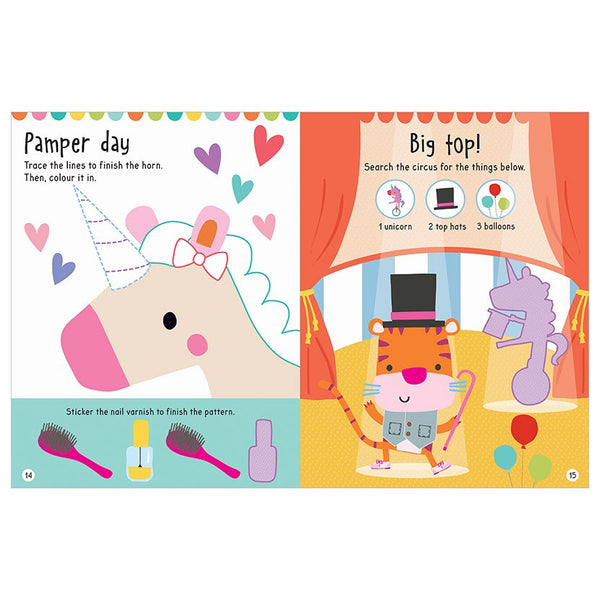 AB: Big Stickers for Little Hands Activity Book: Unicorns and Mermaids - Ages 3+