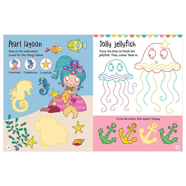 AB: Big Stickers for Little Hands Activity Book: Unicorns and Mermaids - Ages 3+