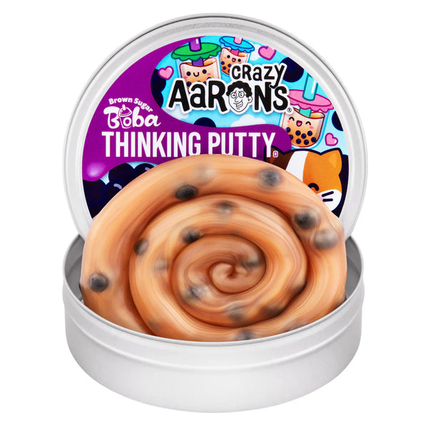 Crazy Aarons Thinking Putty Brown Sugar Boba Bubble Tea