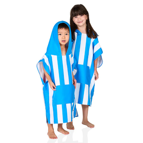 Dock & Bay: Quick Dry Poncho Kids - Bondi Blue - Ages 3-5