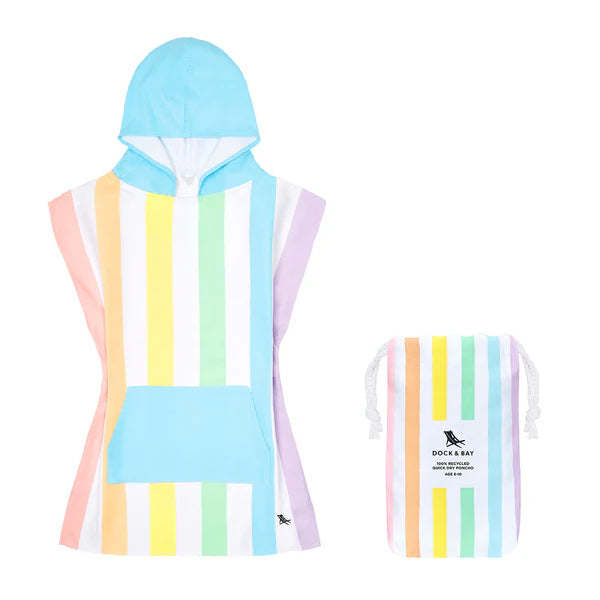 Dock & Bay: Quick Dry Poncho Kids - Unicorn Waves - Ages 3-10