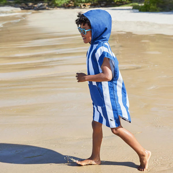 Dock & Bay: Quick Dry Poncho Kids - Whitsunday Blue (Navy) - Ages 3-10