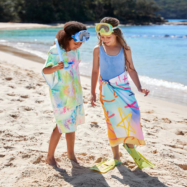 Dock & Bay: Quick Dry Poncho Kids - Bubble Dreams - Ages 3-10