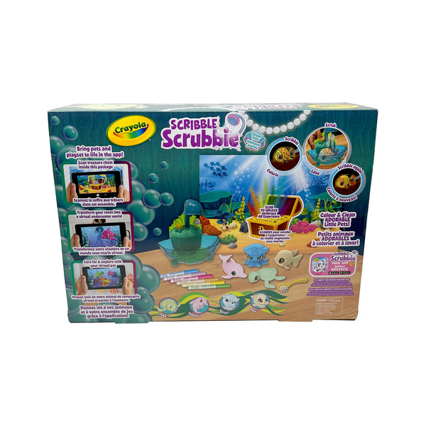 Scribble Scrubbie: Ocean Pets Glow Lagoon Tub Set - Ages 3+