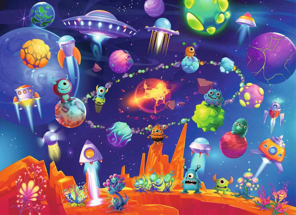 60 Piece Puzzle: Space Aliens - age 4+