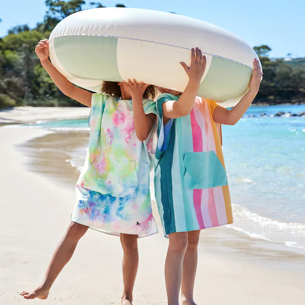 Dock & Bay: Quick Dry Poncho Kids - Bubble Dreams - Ages 3-10