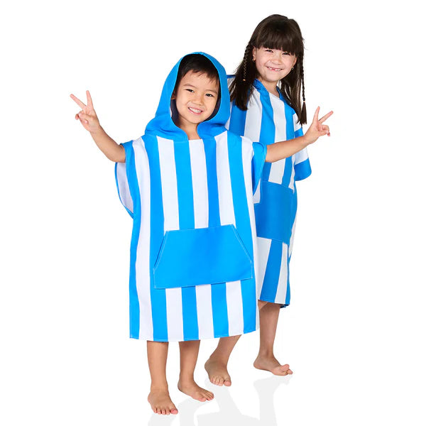Dock & Bay: Quick Dry Poncho Kids - Bondi Blue - Ages 3-5