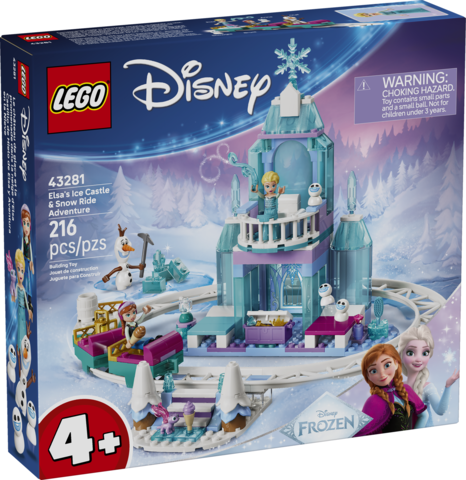 Lego: Disney Elsa's Ice Castle & Snow Ride Adventure - Ages 4+