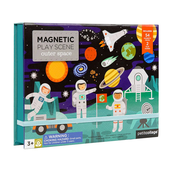 Petit Collage: Magnetic Play Scene Outer Space - Ages 3+