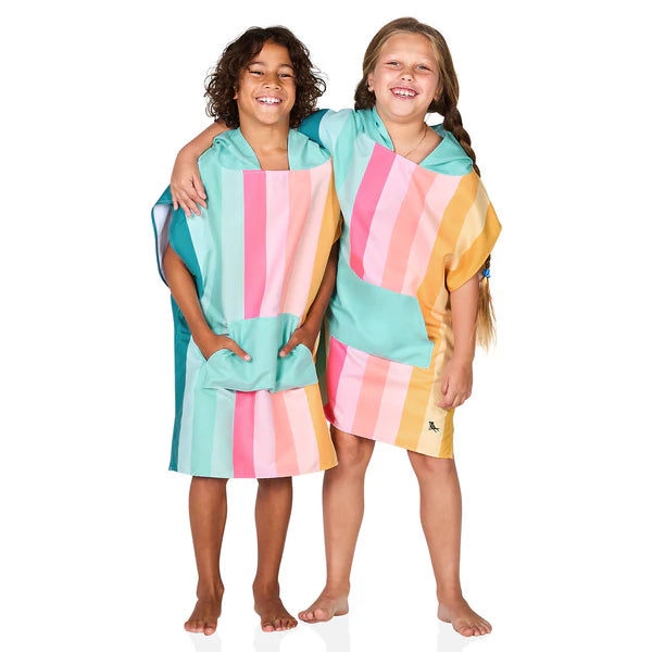 Dock & Bay: Quick Dry Poncho Kids - Coastal Candy - Ages 3-5