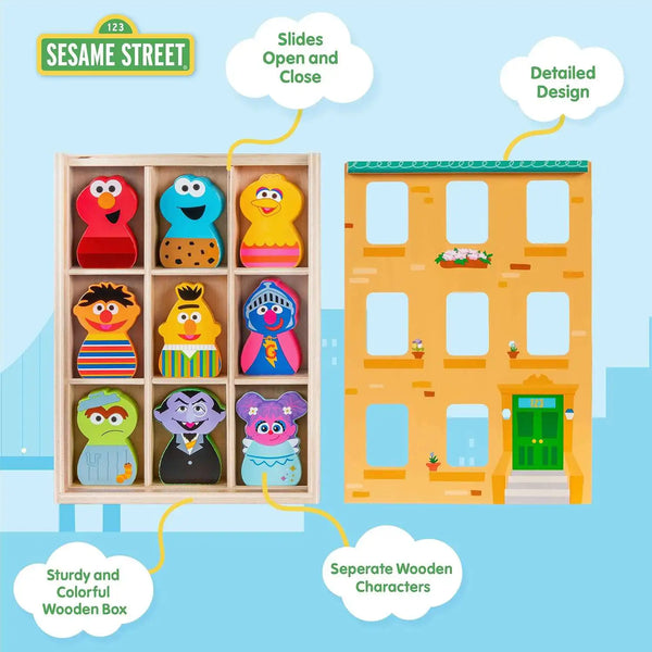 Sesame Street-Wooden Brownstone