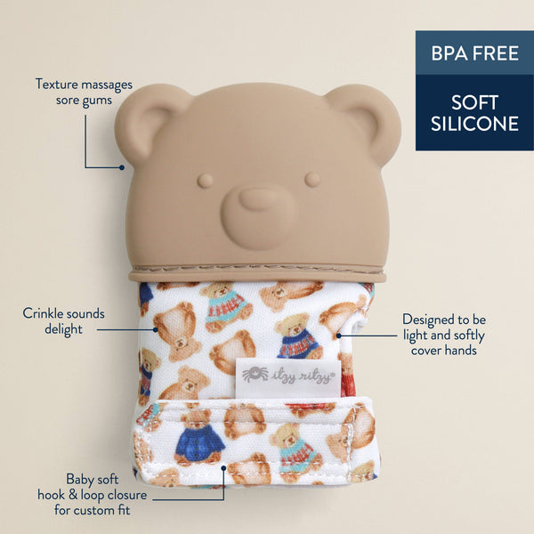 Itzy Ritzy - Itzy Mitt® Teething Mittens Vintage Bear