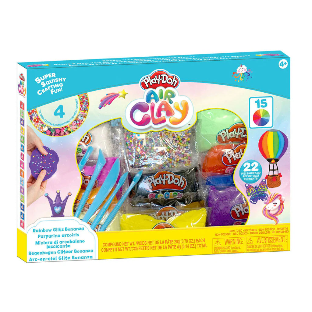 Play-Doh: Air Clay Rainbow Glitz Bonanza - Ages 4+