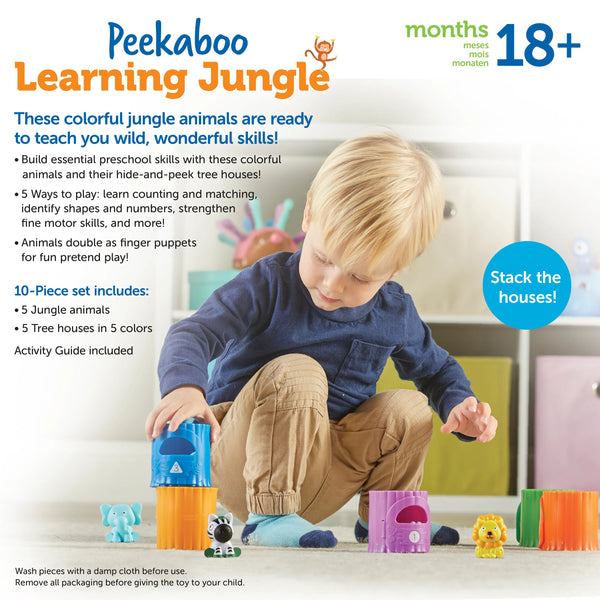 LR: Peekaboo Learning Jungle - Ages 18mths+