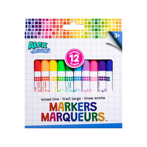 Alex: Art of Fun - Broad Line Markers 12pk