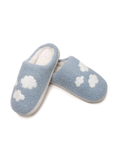 Slippers - Clouds - Light Blue