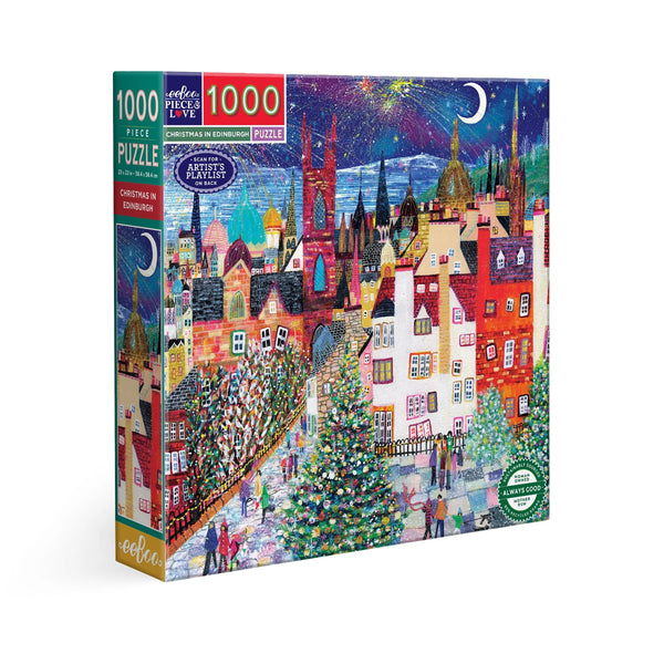 eeBoo 1000 Piece Puzzle - Christmas in Edinburgh