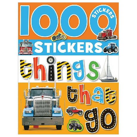 AB: 1000 Stickers Things That Go Activity Book - Ages 3+