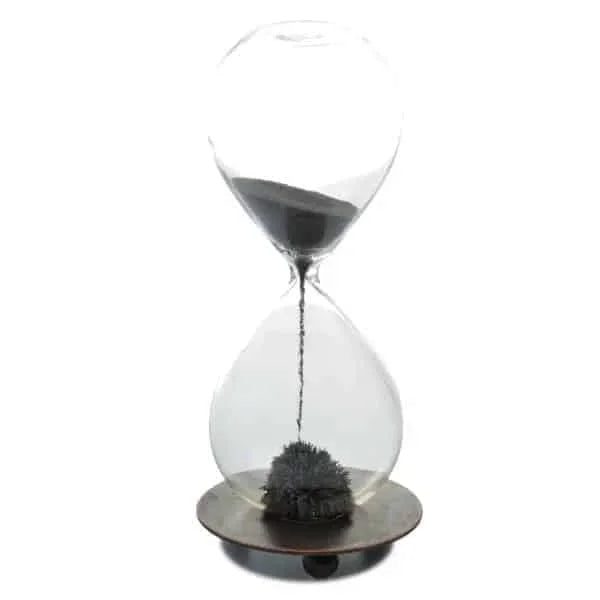 Magnetic Hourglass sand Timer with Metal base - Ages 4+