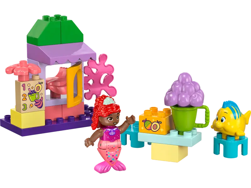 Duplo Disney Junior Ariel Ariel and Flounder s Cafe Stand Ages 2 Playful Minds