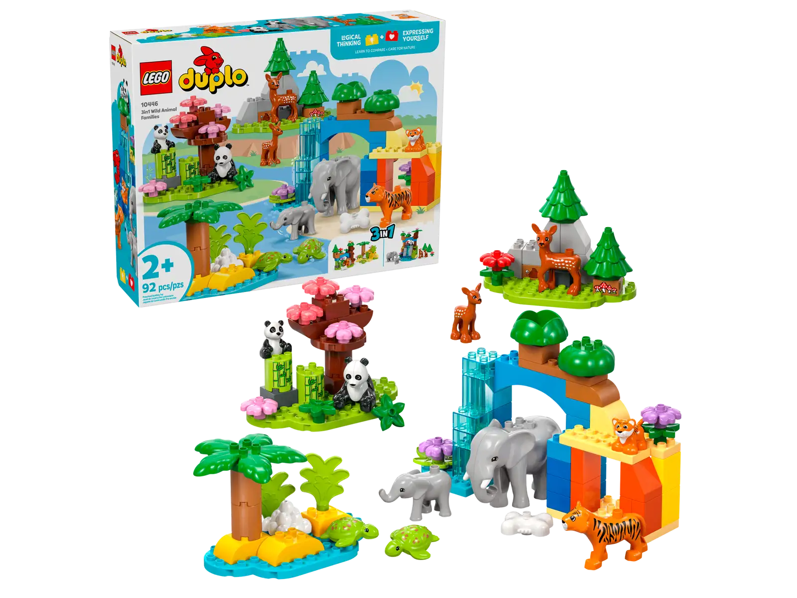 Duplo: 3 in 1 Wild Animal Families