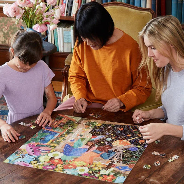 500 Piece Puzzle: Bookstore Astronomers - Ages 9+