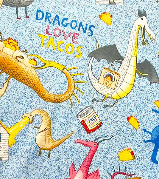 Books to Bed: Pajama Set Dragons Love Tacos 2 - Multiple Sizes Available