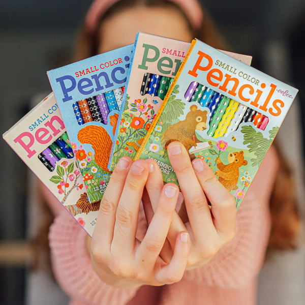 EeBoo: 24 Small Pencils - Victoria's Garden- Age 4+